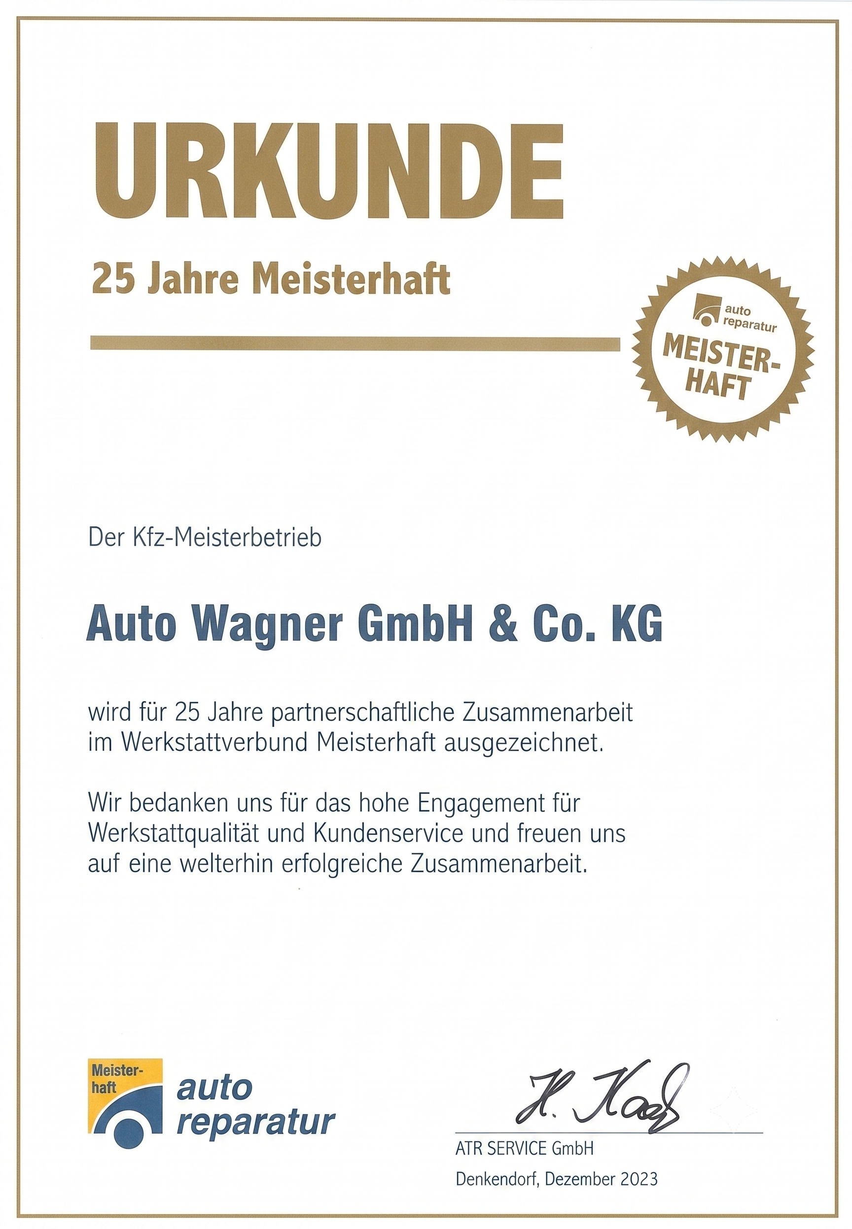 25 Jahre Meisterhaft